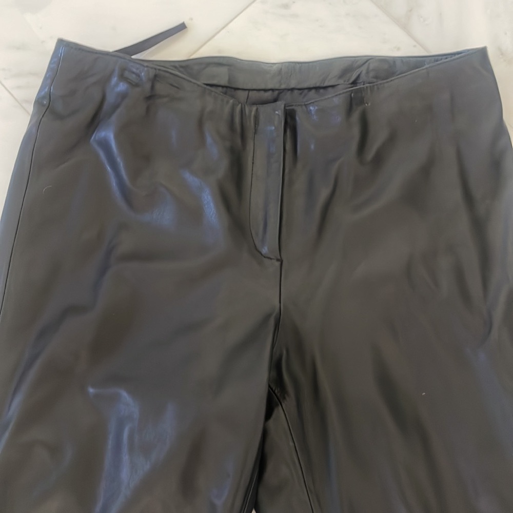 Black leather pants. - Picture 2 of 7